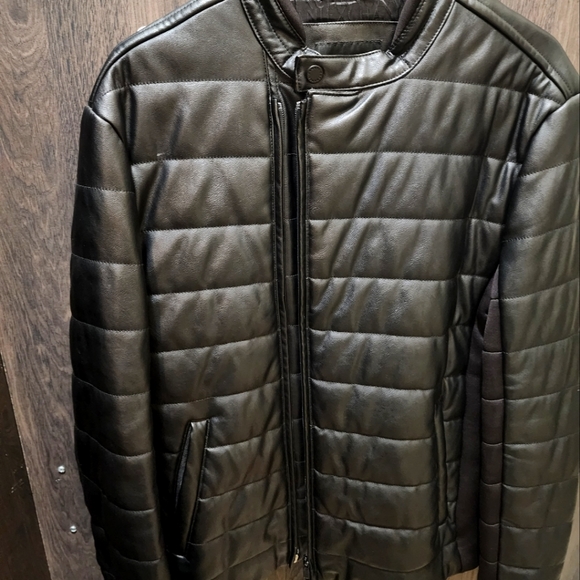 A/X Armani Exchange Leather Jacket - Picture 2 of 5